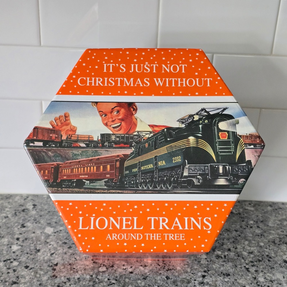 Lionel Trains Christmas Box‎ of 13 Plastic Ball Ornaments Post War Era Scenery